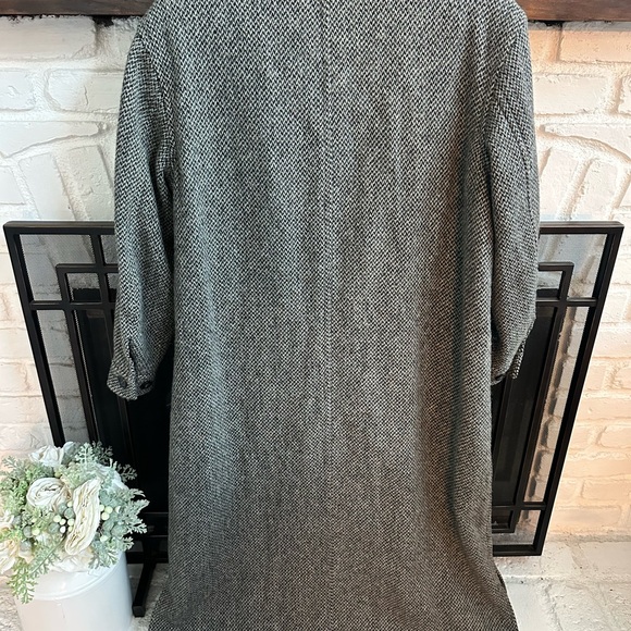 J.Jill Vintage Herringbone Long Button Front Coat - Picture 5 of 7